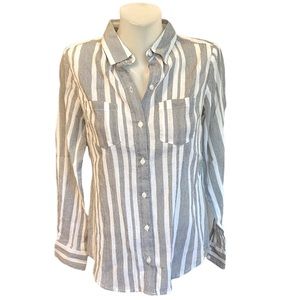Harve Benard 100% cotton button down women’s shirt NWT RN 141165 size S